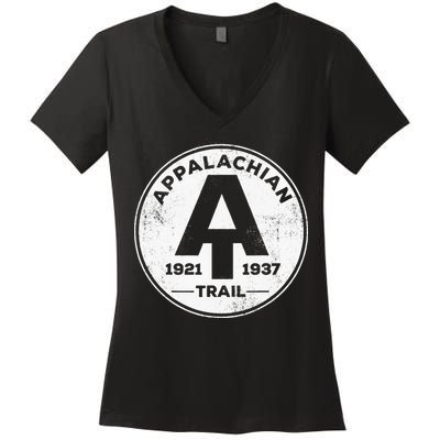 Appalachian Trail National Park Established 1921 1937 Women's V-Neck T-Shirt