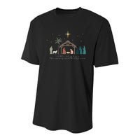 A Thrill Of Hope The Weary World Rejoices Christian Christmas Youth Performance Sprint T-Shirt