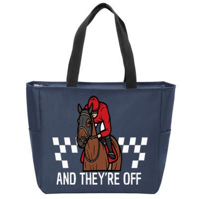 And TheyRe Off Horse Racing Derby 150th 2024 Derby Day Zip Tote Bag