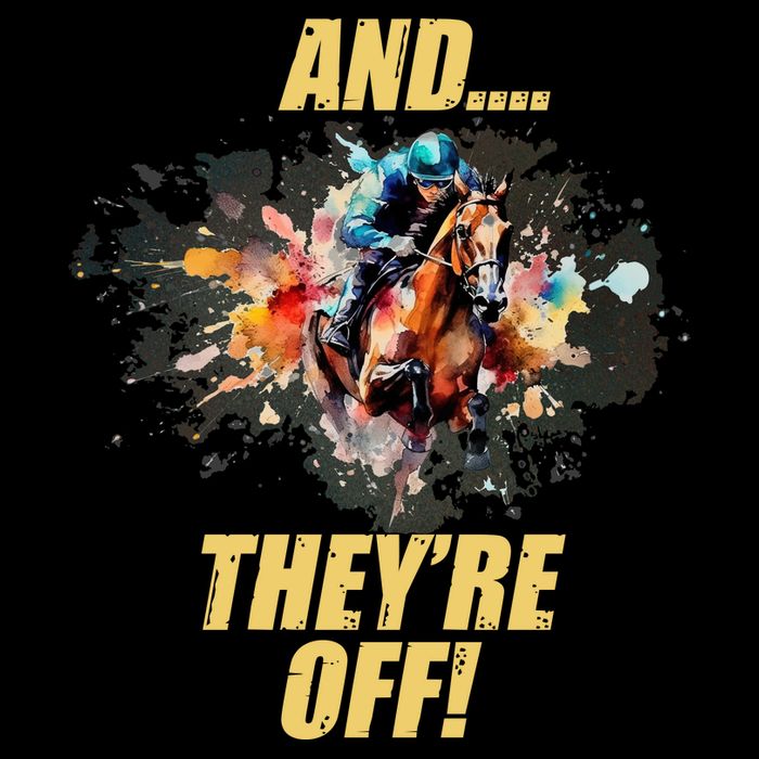 And They're Off Horse Racing Sports Fan Kids Hoodie