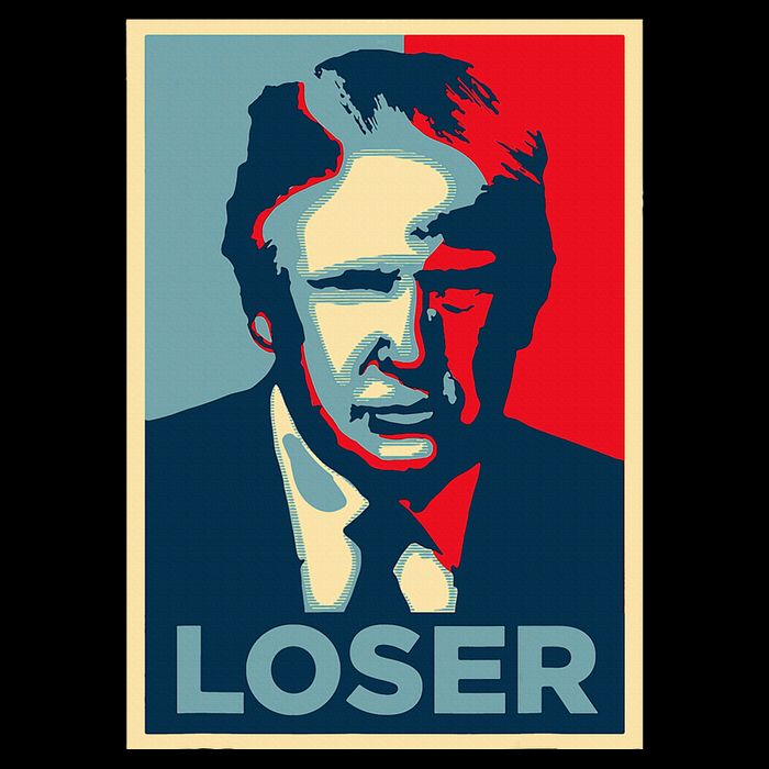Anti Trump Obama Hope Poster Loser Button