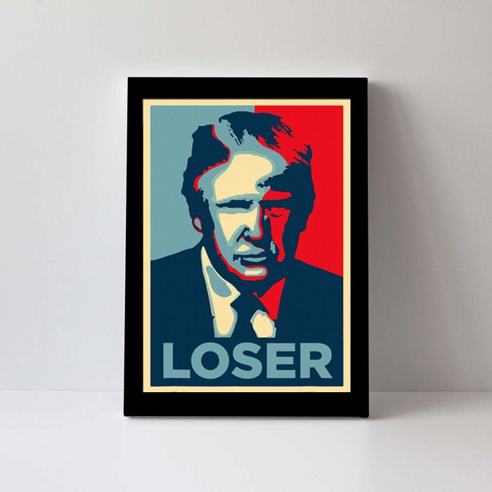 Anti Trump Obama Hope Poster Loser Canvas