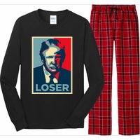 Anti Trump Obama Hope Poster Loser Long Sleeve Pajama Set