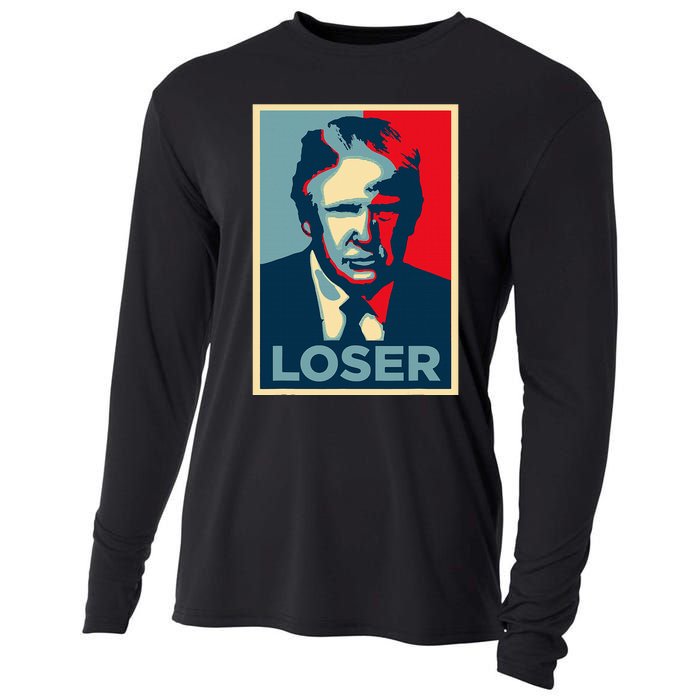 Anti Trump Obama Hope Poster Loser Cooling Performance Long Sleeve Crew