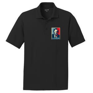 Anti Trump Obama Hope Poster Loser PosiCharge RacerMesh Polo