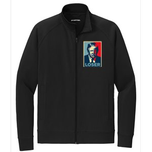 Anti Trump Obama Hope Poster Loser Stretch Full-Zip Cadet Jacket