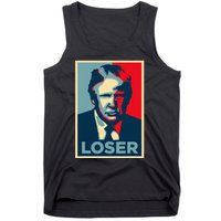 Anti Trump Obama Hope Poster Loser Tank Top