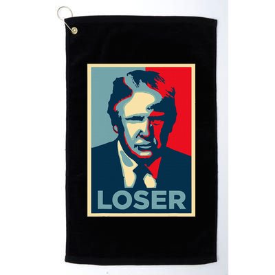 Anti Trump Obama Hope Poster Loser Golf Towel