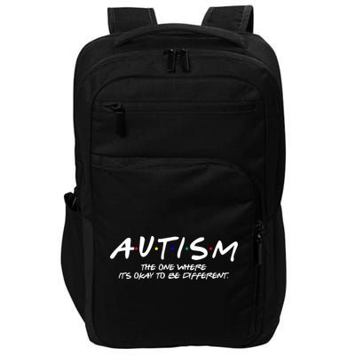 Autism The One Where Its Okay To Be Different Autism Awareness Impact Tech Backpack