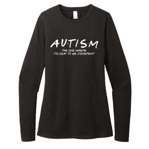 Autism The One Where Its Okay To Be Different Autism Awareness Womens CVC Long Sleeve Shirt