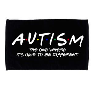 Autism The One Where Its Okay To Be Different Autism Awareness Microfiber Hand Towel