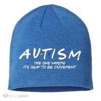 Autism The One Where Its Okay To Be Different Autism Awareness Sustainable Beanie