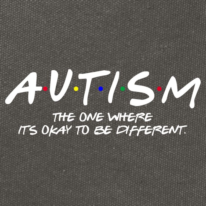 Autism The One Where Its Okay To Be Different Autism Awareness Cotton Canvas Backpack