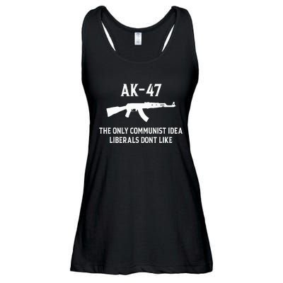 Ak47 The Only Communist Idea Liberals DonT Like Ladies Essential Flowy Tank