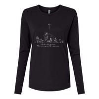 A Thrill Of Hope Jesus Christian Cross Merry Christmas Xmas Long Sleeve Womens Cotton Relaxed Long Sleeve T-Shirt