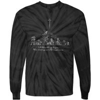 A Thrill Of Hope Jesus Christian Cross Merry Christmas Xmas Long Sleeve Tie-Dye Long Sleeve Shirt