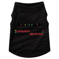 Autism The One Where Being Different Make You Beautiful Autism Awareness Doggie Tank