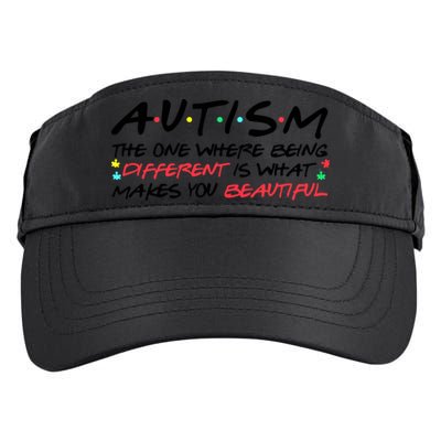 Autism The One Where Being Different Make You Beautiful Autism Awareness Adult Drive Performance Visor