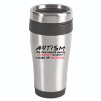 Autism The One Where Being Different Make You Beautiful Autism Awareness 16oz Travel Tumbler