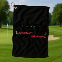 Autism The One Where Being Different Make You Beautiful Autism Awareness Golf Towel