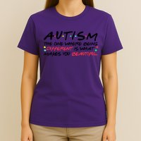 Autism The One Where Being Different Make You Beautiful Autism Awareness T-Shirt