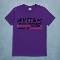 Autism The One Where Being Different Make You Beautiful Autism Awareness T-Shirt