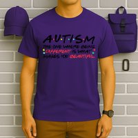 Autism The One Where Being Different Make You Beautiful Autism Awareness T-Shirt