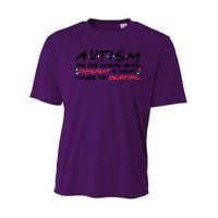 Autism The One Where Being Different Make You Beautiful Autism Awareness Youth Performance Sprint T-Shirt