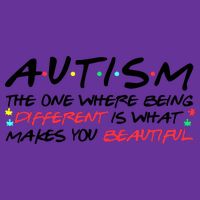 Autism The One Where Being Different Make You Beautiful Autism Awareness Poster