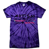Autism The One Where Being Different Make You Beautiful Autism Awareness Tie-Dye T-Shirt