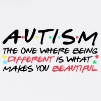 Autism The One Where Being Different Make You Beautiful Autism Awareness Garment-Dyed Sweatshirt