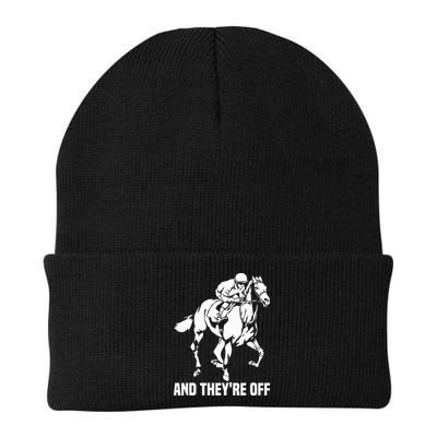 And TheyRe Off Horse Racing Fan Thoroughbred Racing Beanie