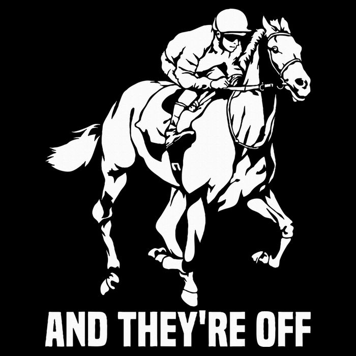 And TheyRe Off Horse Racing Fan Thoroughbred Racing Kids Sweatshirt