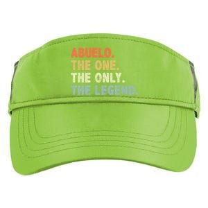 Abuelo The One Only Legend Funny Fathers Day Buelo Gift Adult Drive Performance Visor