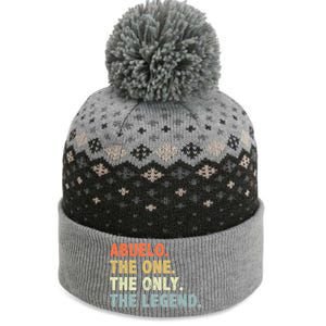 Abuelo The One Only Legend Funny Fathers Day Buelo Gift The Baniff Cuffed Pom Beanie