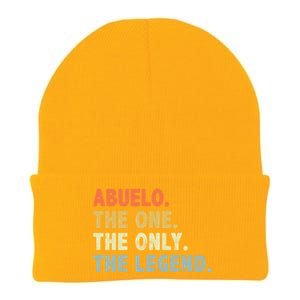 Abuelo The One Only Legend Funny Fathers Day Buelo Gift Knit Cap Winter Beanie