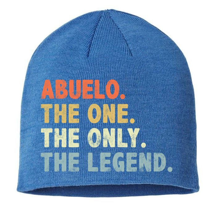 Abuelo The One Only Legend Funny Fathers Day Buelo Gift Sustainable Beanie