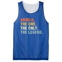 Abuelo The One Only Legend Funny Fathers Day Buelo Gift Mesh Reversible Basketball Jersey Tank