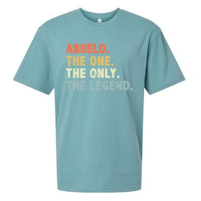 Abuelo The One Only Legend Funny Fathers Day Buelo Gift Sueded Cloud Jersey T-Shirt