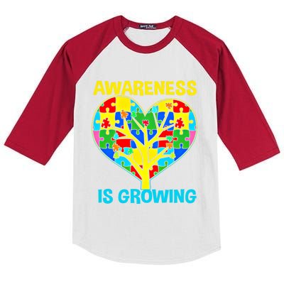 Autism Tree Of Life Cool Gift Kids Colorblock Raglan Jersey