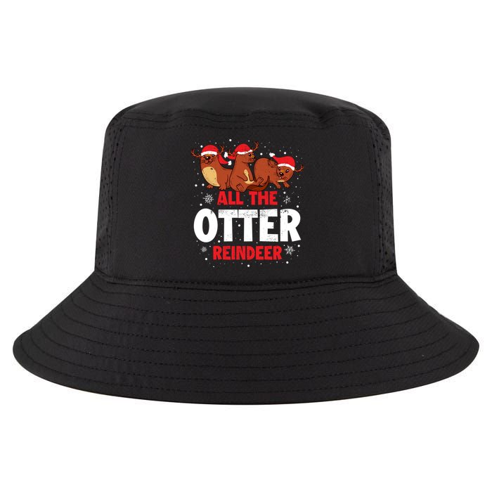 All The Otter Reindeer Gift Cool Comfort Performance Bucket Hat