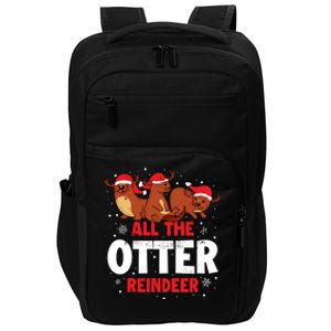 All The Otter Reindeer Gift Impact Tech Backpack