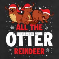 All The Otter Reindeer Gift Adult Drive Performance Visor