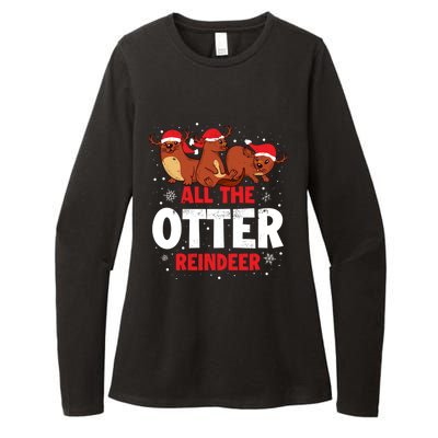 All The Otter Reindeer Gift Womens CVC Long Sleeve Shirt