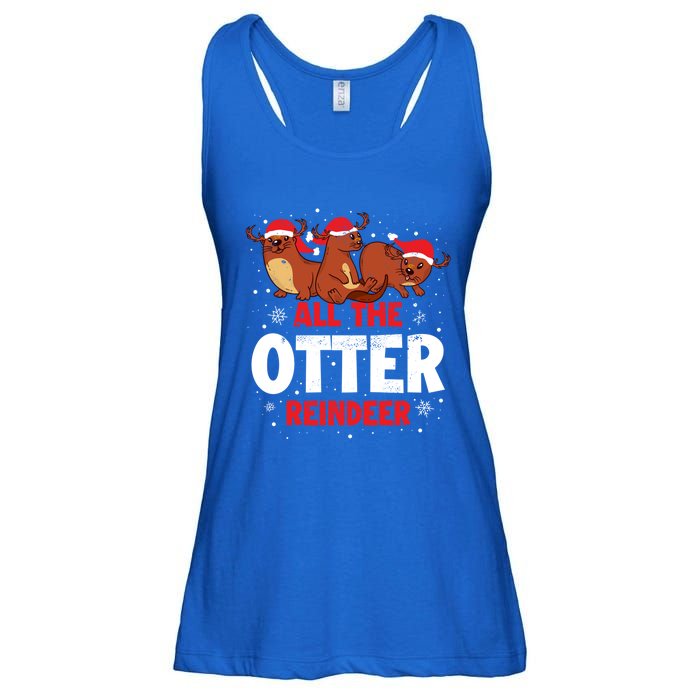 All The Otter Reindeer Gift Ladies Essential Flowy Tank