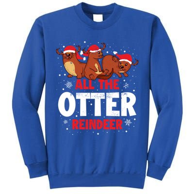 All The Otter Reindeer Gift Tall Sweatshirt