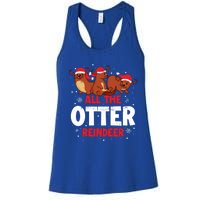 All The Otter Reindeer Gift Women's Racerback Tank