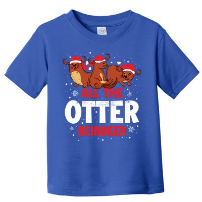 All The Otter Reindeer Gift Toddler T-Shirt