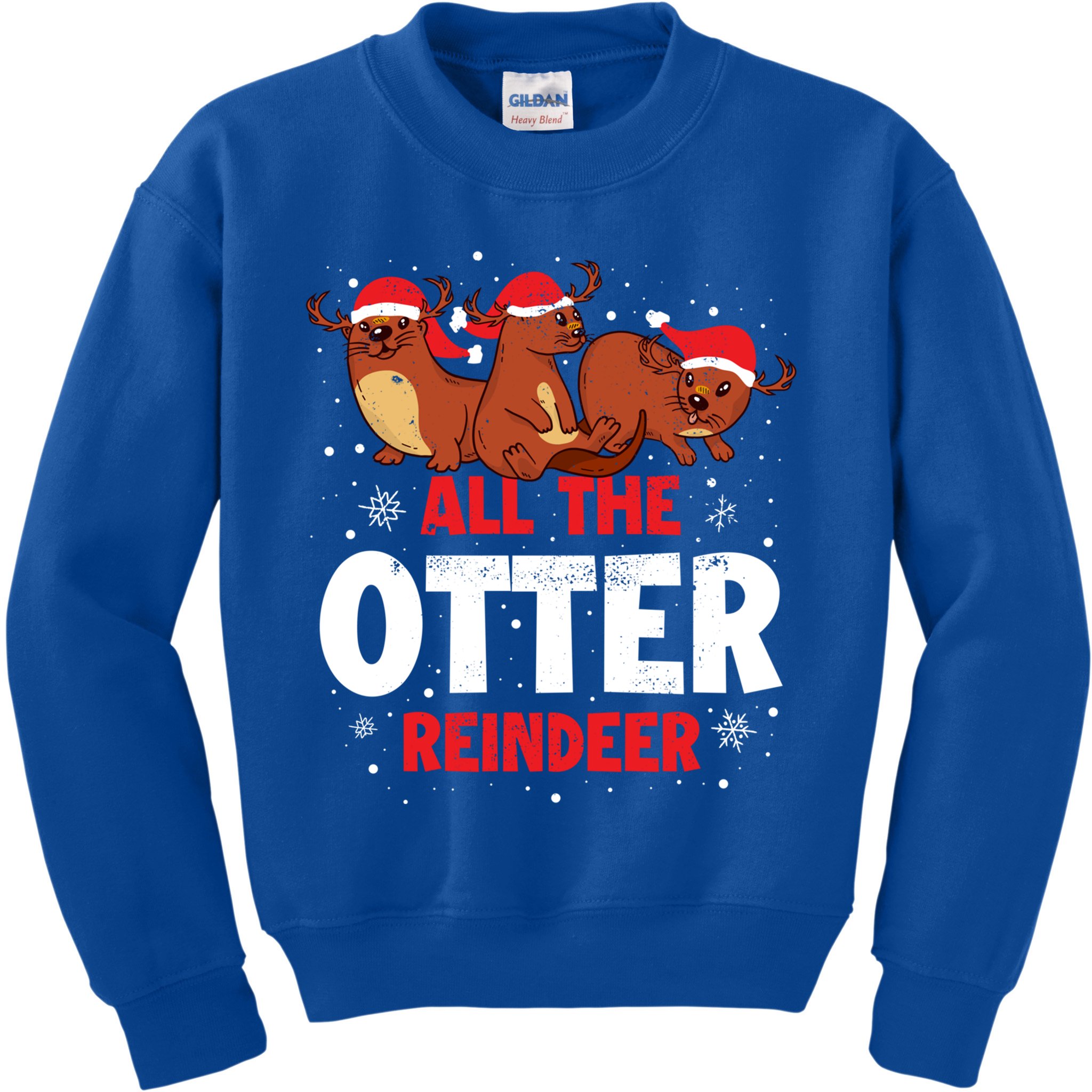 All The Otter Reindeer Gift Kids Sweatshirt