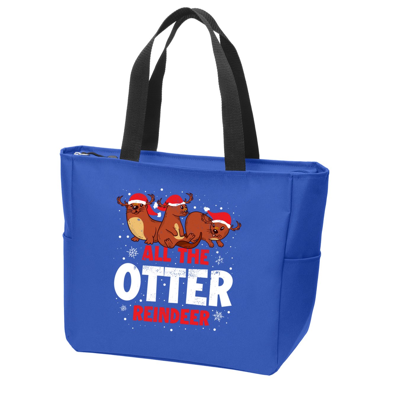 All The Otter Reindeer Gift Zip Tote Bag
